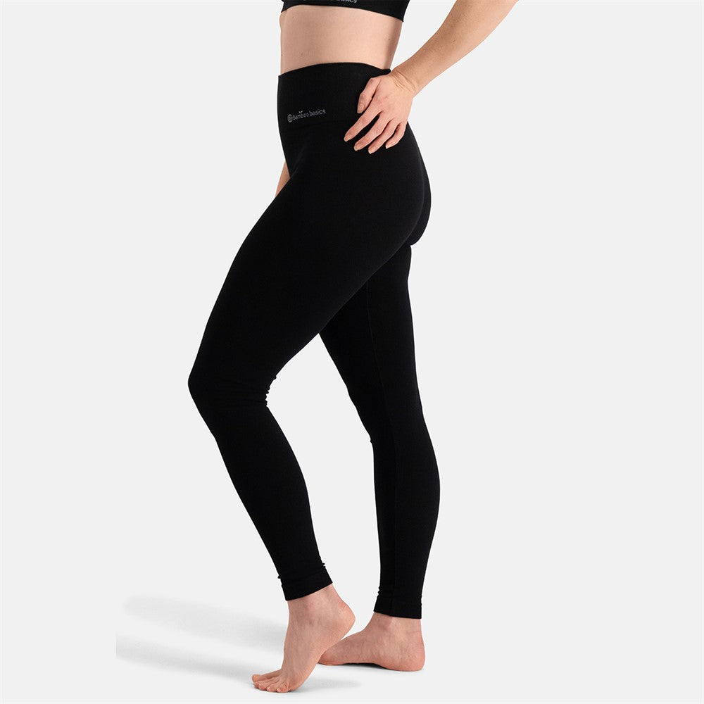 Sømløse Bambus Leggings - detalje fra siden